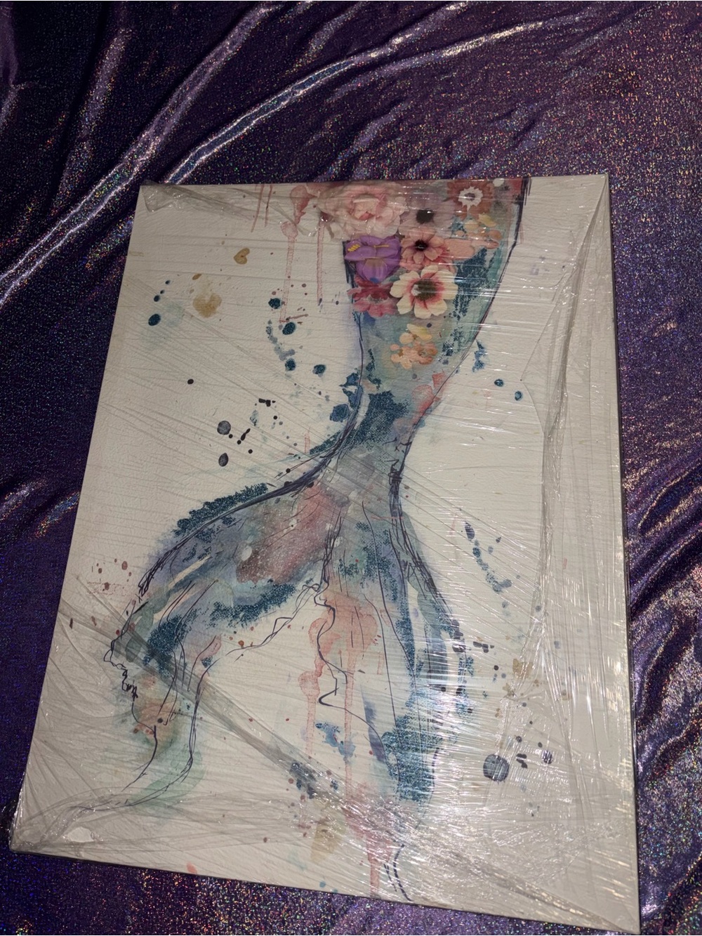 Mermaid Canvas Art Wall Hanging
